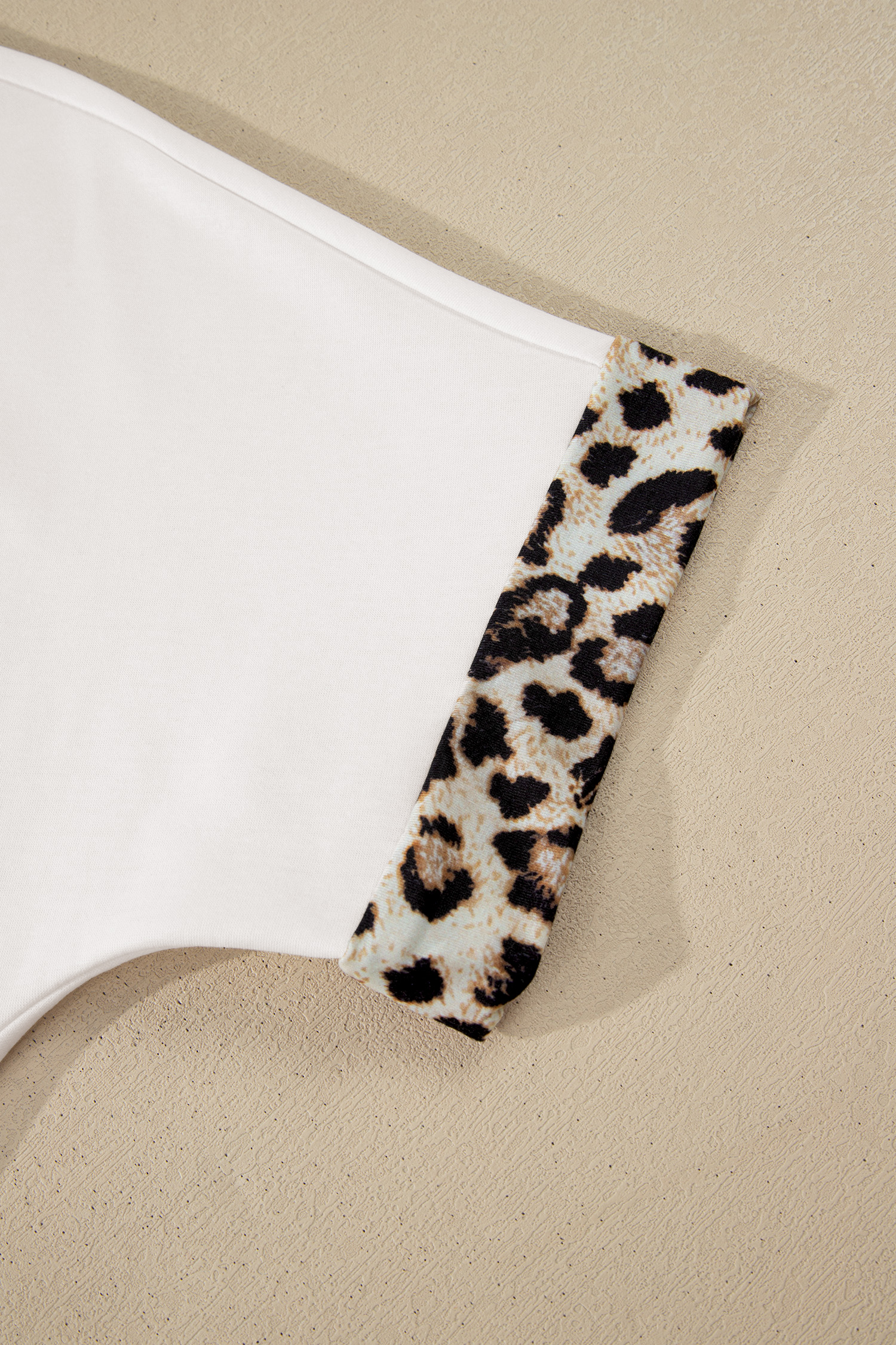 Dark Grey Contrast Leopard Bow Patched Short Sleeve T Shirt Long Dress