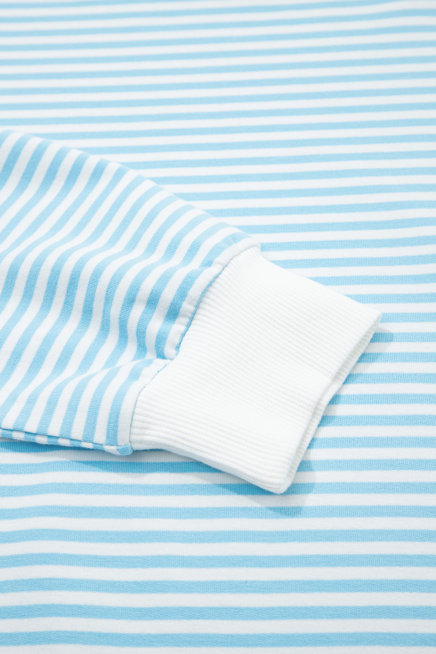Green Stripe Oversize Mock Neck Sweatshirt and Shorts Set