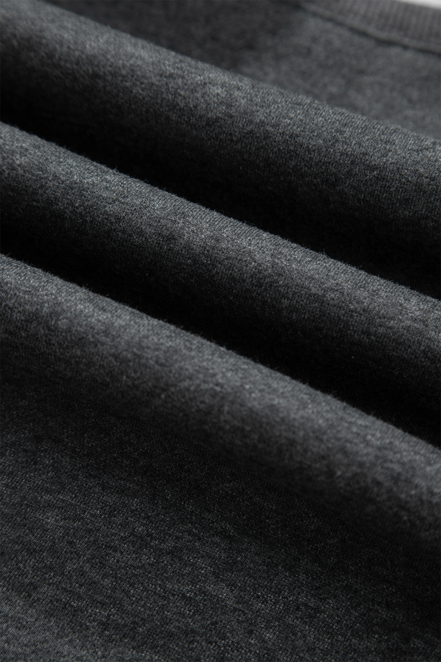 Carbon Grey Solid Colorblock Jogger Pants Set