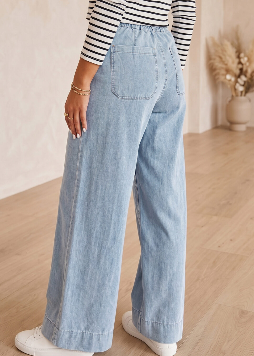 Beau Blue Solid Full-Length Regular Pocket Detail Wholesale Denim Jeans
