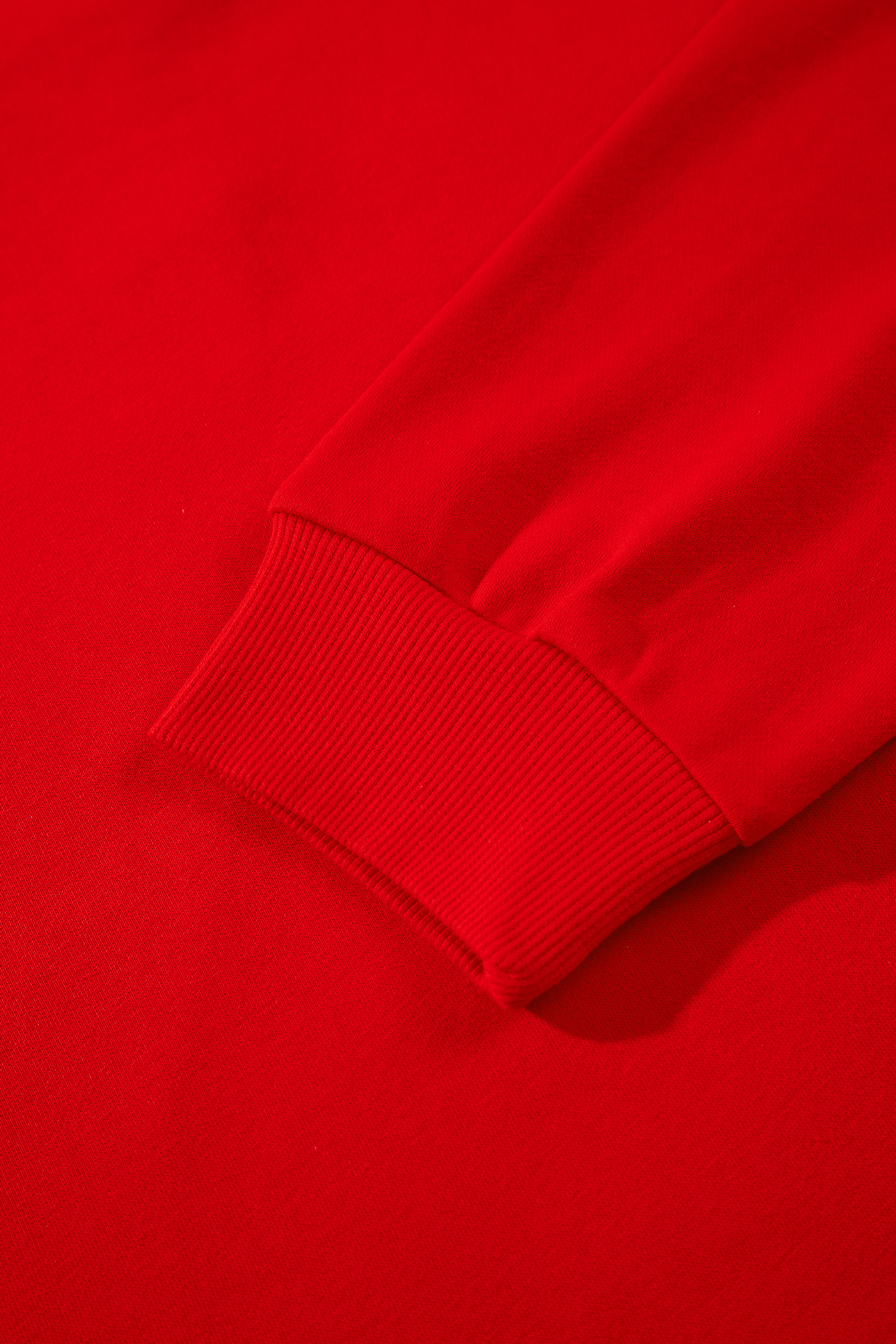 Fiery Red Patch Embroidery Star Colorblock Plus Size Sweatshirt